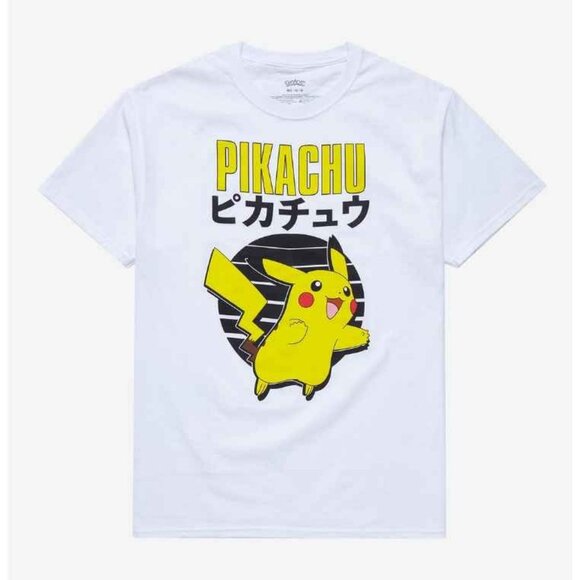 Pokemon Pikachu Emblem T-Shirt - Picture 1 of 2